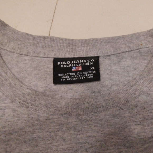 Polo Jeans mens gray long-sleeved t-shirt size XL - Picture 4 of 4